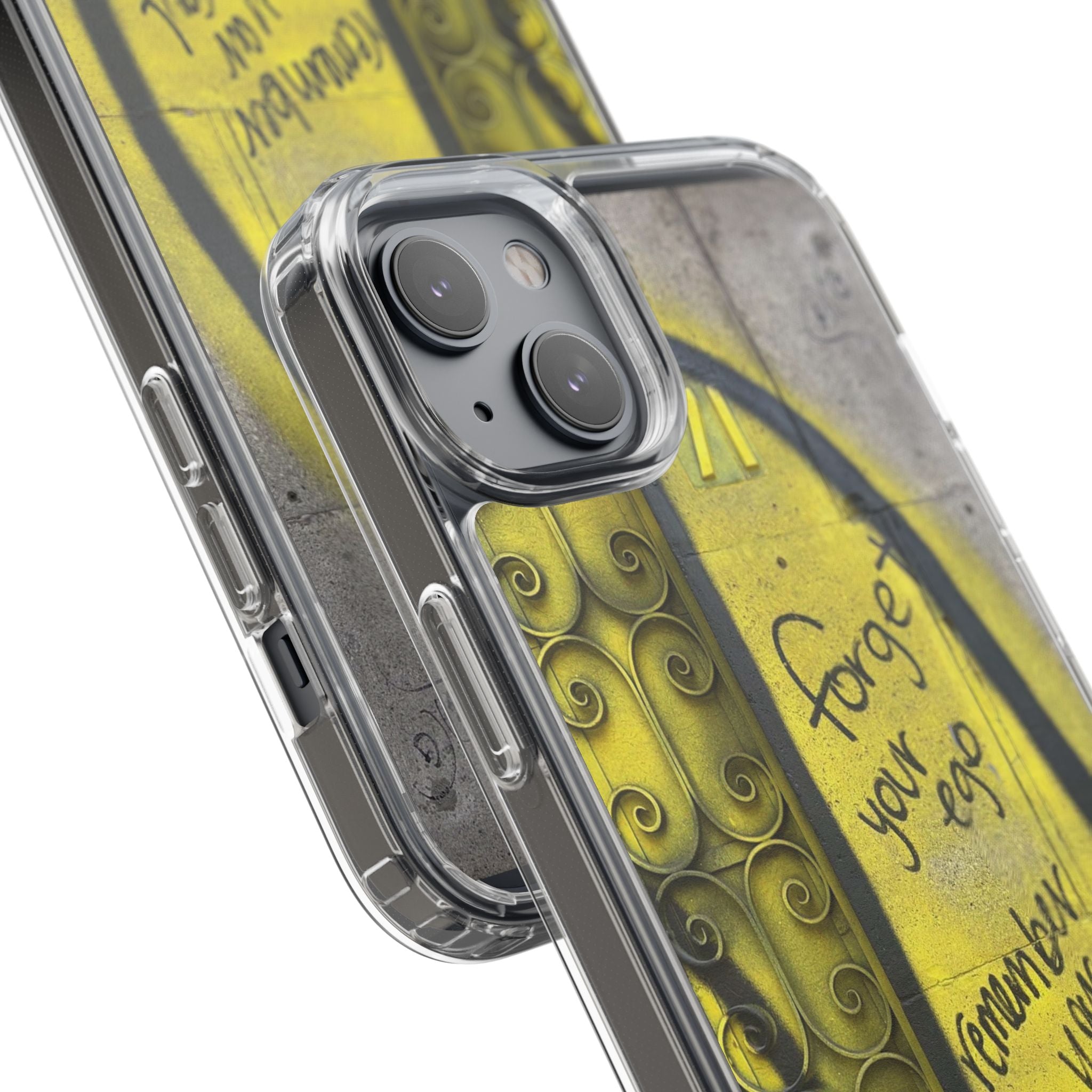 forget your ego, remember your soul graffiti phone case