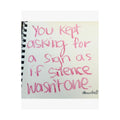 silence was the sign satin print 11x14