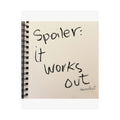 spoiler it works out satin print 11x14