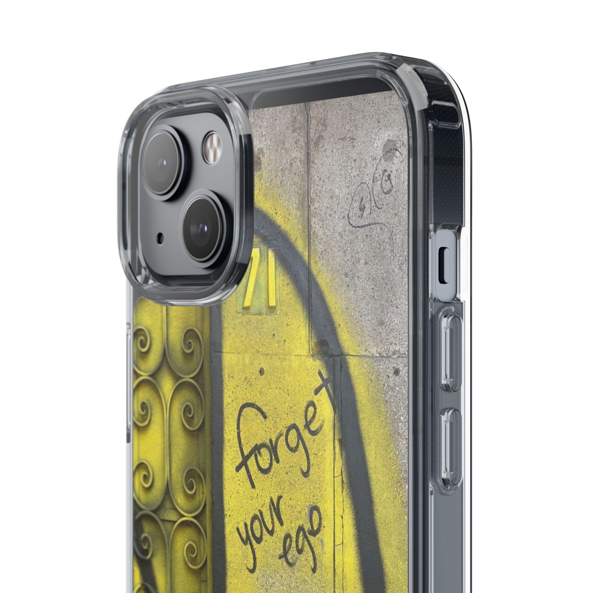 forget your ego, remember your soul graffiti phone case