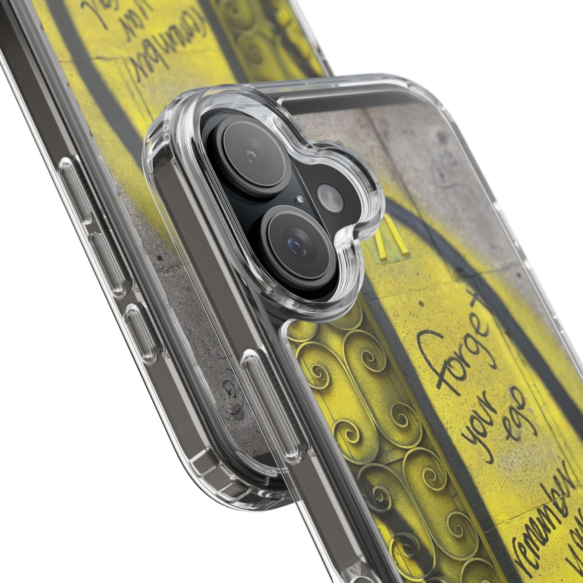 forget your ego, remember your soul graffiti phone case