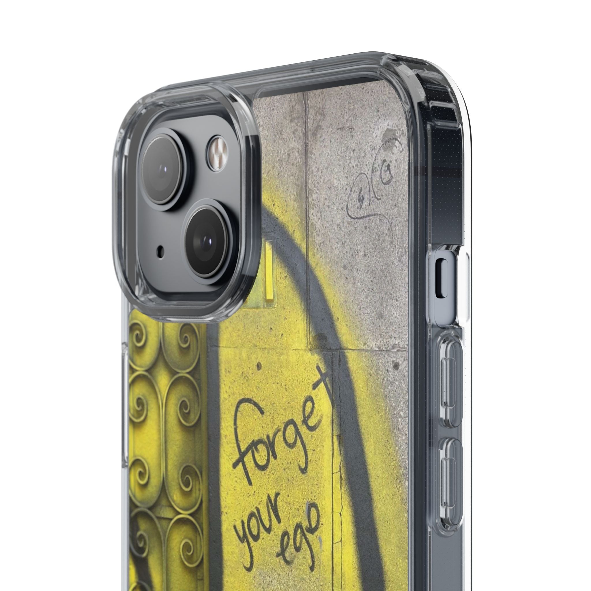 forget your ego, remember your soul graffiti phone case