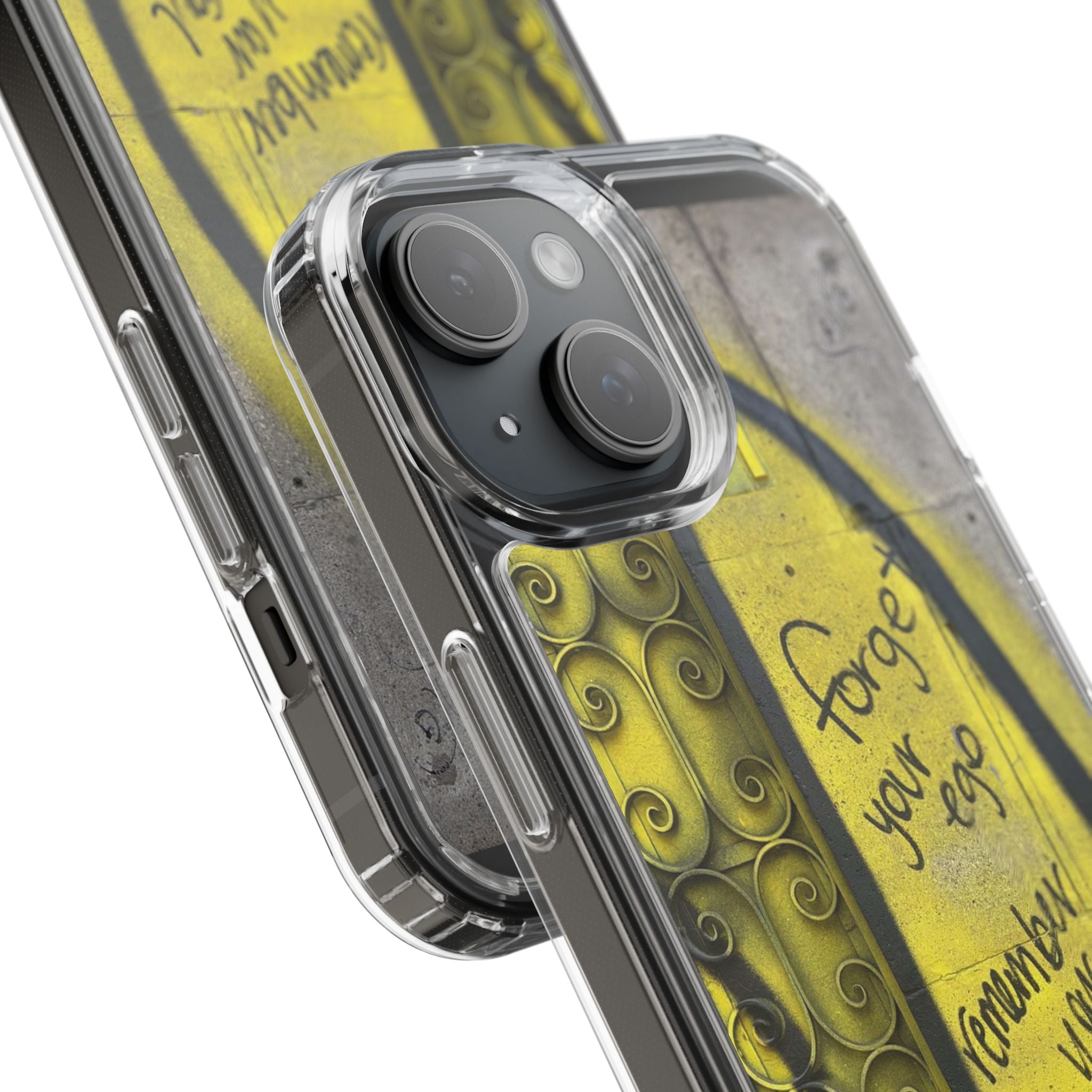 forget your ego, remember your soul graffiti phone case