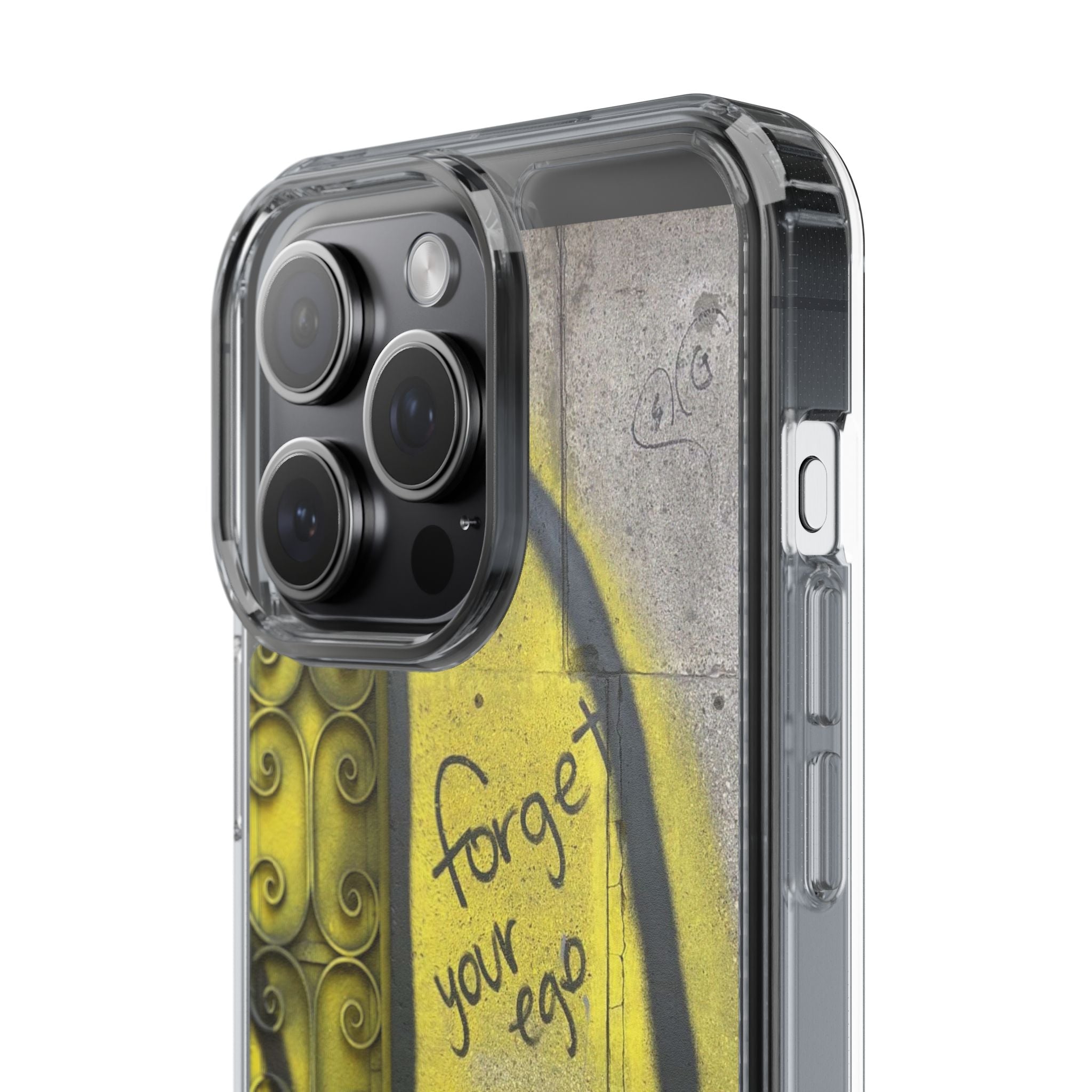 forget your ego, remember your soul graffiti phone case