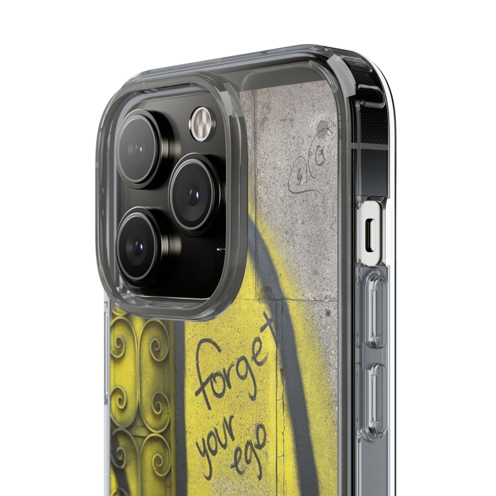 forget your ego, remember your soul graffiti phone case