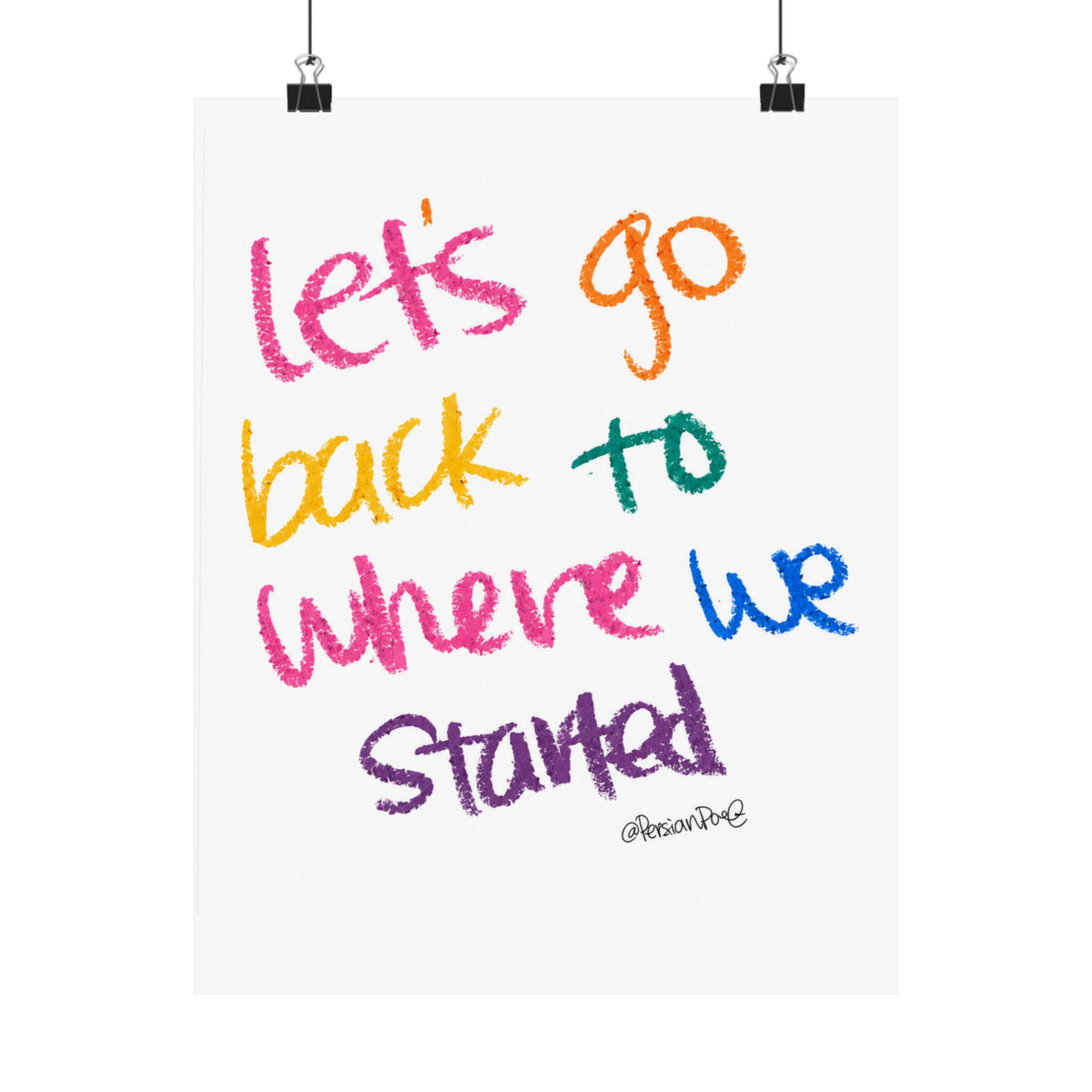 let's go back to where we started satin print 11x14