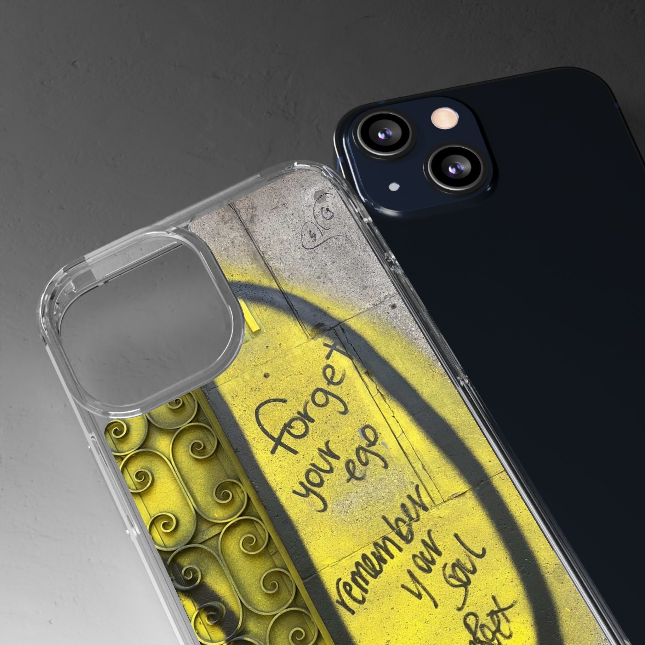 forget your ego, remember your soul graffiti phone case