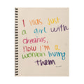 i was just a girl with dreams now i’m a woman living them satin print 11x14