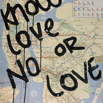 Limited Edition Subway Map 'Know Love or No Love'