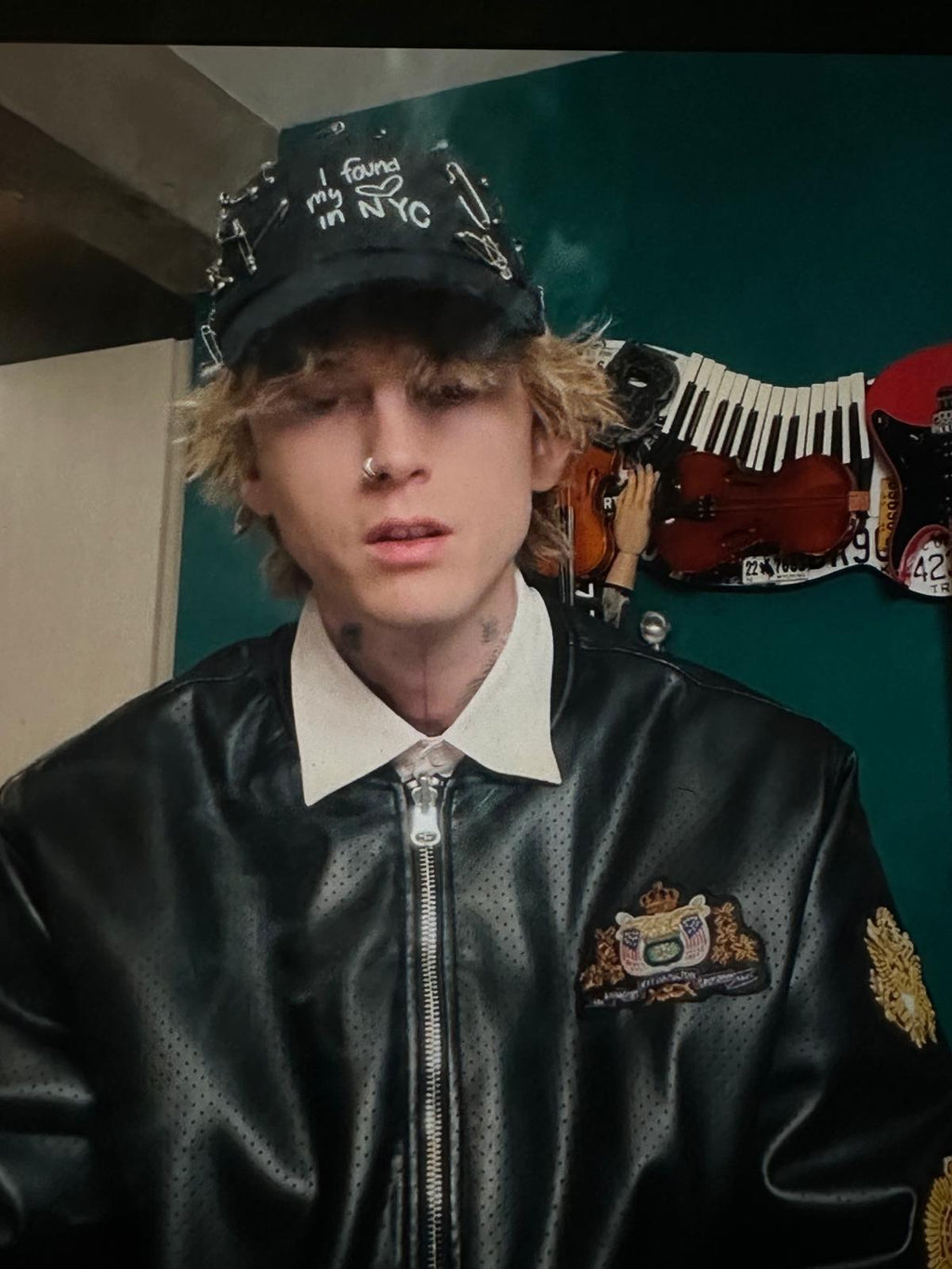 I found my heart in nyc limited edition hand-pinned & distressed cap